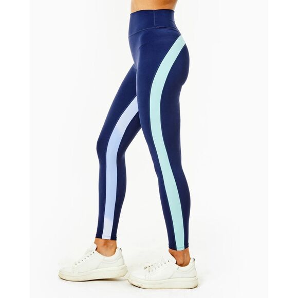 NWT Addison Bay Luxe Sport High-Rise League Legging Multi Navy XS MSRP $108 - Picture 1 of 11